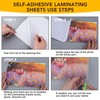 50 Pack Self Adhesive Laminating Sheets, 9 X 12 Inch,