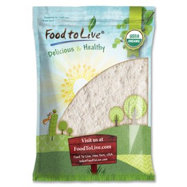 Food to Live Organic White Sorghum Flour, 10 Pounds – Non-GMO, Finely Ground, Pure, Raw. Good Source of Protein and Fiber. Highly Nutritious. Great for Bread Baking, Pancakes, Cookies, and Muffins