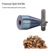 Firewood Split Drill Bit Square Shank BluePlated Screw Cone Head
