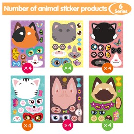 24 Pcs Cartoon Stickers Set DIY for Kids (Horse Style)