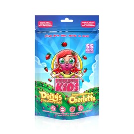 Bubblegum Kids Daisy's Strawberry Field Sugar Free Gum | Stocking Stuffers, Holiday Candy, Party Favors | Sugarless Gum, Vegan, Peanut Free, Low Calorie Alternative for Kids & Adults | 1 Pack