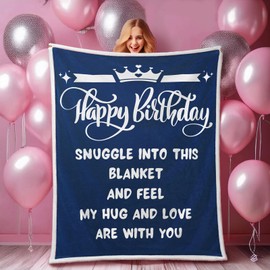 KENPERRY Birthday Gifts for Women/Man,Gifts Fall Blankets and Throws for Birthday,Happy Birthday Decorations for Best Friend,Winter Cozy Blanket for Women/Man,Women Gift Ideas Unique,60"X50"