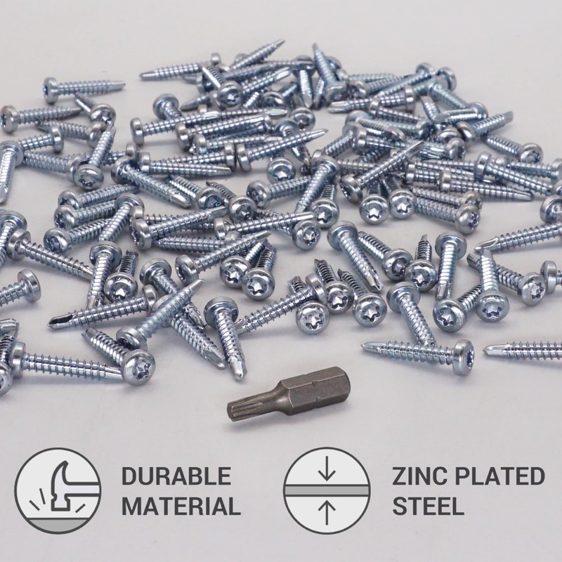 SKIR'CO (Pack of 50) Self Drilling Screws 3.9 x 22