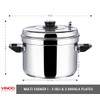 Vinod Idli Dhokla Cookers - Premium Stainless Steel (Multi Cooker,