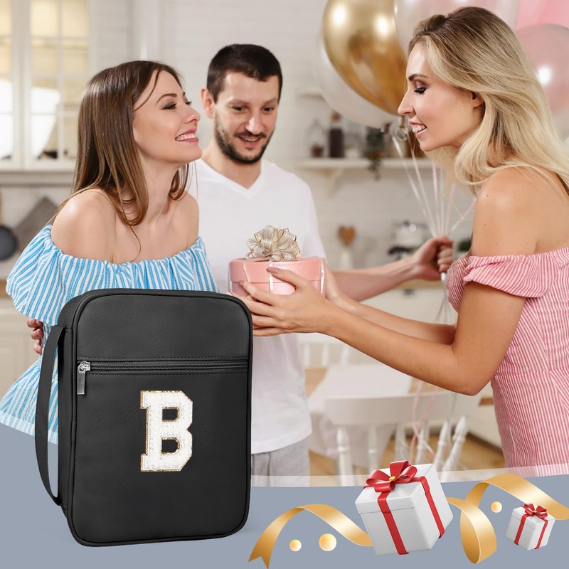 Fruobeyla Pin Display Bag, Letter PU Pin Trading Book with