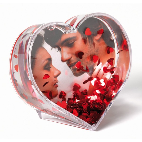 Walther Glitterheart Profil With Red Metal Hearts 9.1 x 6.5 cm by Walther