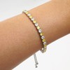 Suyi Tennis Bracelet Birthstone Cubic Zirconia Bracelet Silver Silder Bracelet