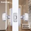 Newlaking Crystal Glass Passage Door Knob - Polished Chrome Interior