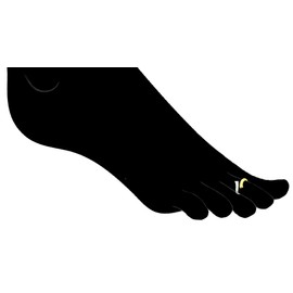 Ritastephens 10K Yellow White Two Tone Gold Crossover Shiny Toe Ring or Ring Body Art Adjustable