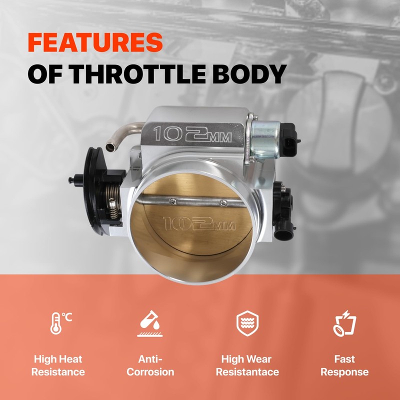 Talynx 102mm Throttle Body with TPS & IAC Sensor 4-Bolt