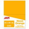 JAM PAPER Shipping Labels - Half Page - 5 1/2