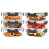 6pack 12oz Small Glass Meal Prep Containers, Glass Food Storage