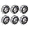 10Pcs Deep Groove Ball Bearing Rubber Seals Extra Light Series