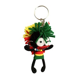 Voodoo String Doll Keychain, Design T02
