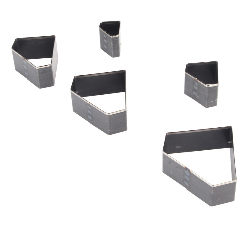 5Pcs Leather Punch Die Set Hollow Diamond Shape Cutting Mold