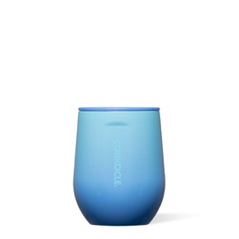 Corkcicle Stemless Insulated Wine Glass Tumbler, 12oz - Boom Box Blue