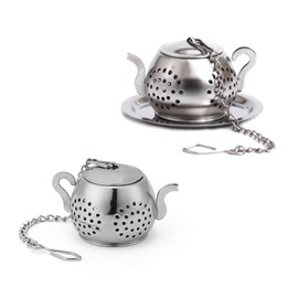 Floatdream 2 Pieces Tea Strainer, Small Stainless Steel Tea Strainer, Small and Portable Tea Strainer for Loose Leaf Production, So You Can Enjoy Pure Tea