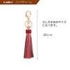 Rigral Women's Bag Charm Tassel Key Ring Keychain, gold