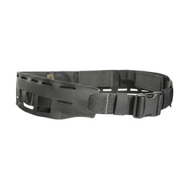 Tasmanian Tiger TT Molle Hyp Belt Low Profile Extremely Flat Lightweight Tactical Hypalon Warrior Belt Deployment & Service Belt Weapon Belt (Black, M (145 cm))