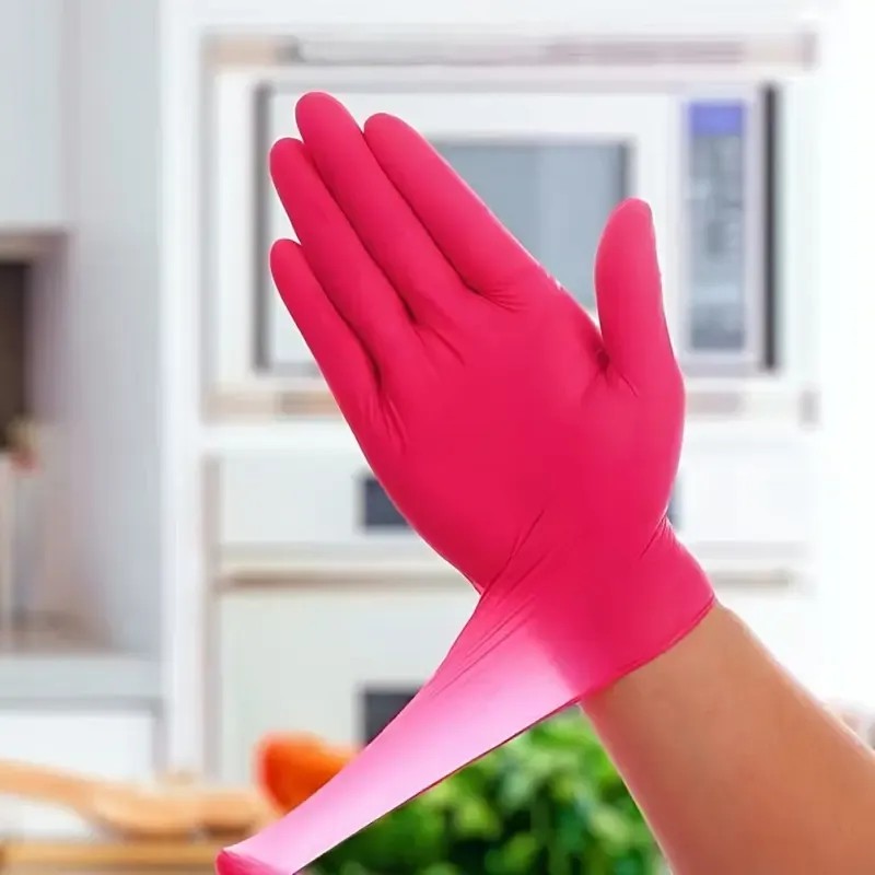 A Y. Guantes De Nitrilo Látex Desechables Grado G Azul