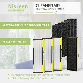 Nisreen AC4825 HEPA+Pre-Filter Replacement for AC4825E, FLT4825, Compatible with CDAP4500BCA, CDAP4500WCA, AC4300BPTCA, AC4300WPT, AC4900CA, AP2200CA