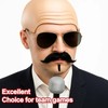 5Pcs Set Bald Cap Pitbull, Pitbull Bald Cap And Sunglasses