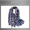 BUZZxSELECTION SK018 Women's Scarf, Leopard Pattern, Casual, Afghan, Large, Cotton