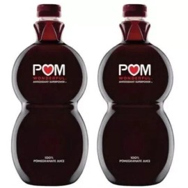 POM Wonderful 100% Pomegranate Juice - 2 Bottles, 64oz Each, Antioxidant Boost