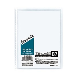 Kokuyo File Clear File, Fixed Side-Slo, Ideamix, B7, 10 Pockets, La-DEAS18