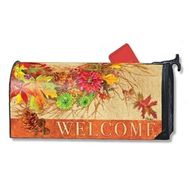 MailWraps Autumn Wreath MailWrap Mailbox Cover 00102