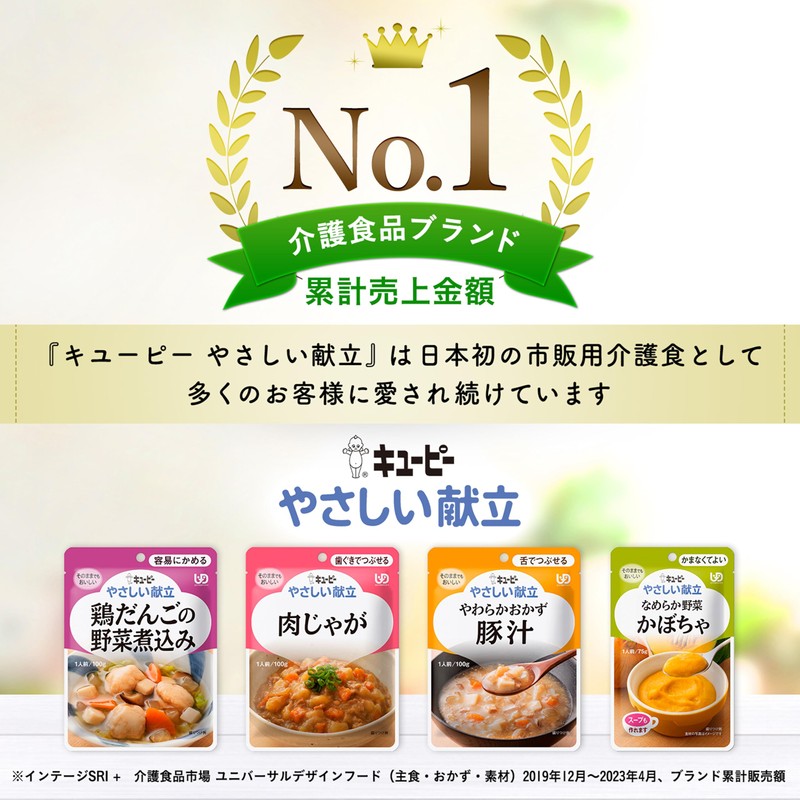 キユーピー やさしい献立 煮込みハンバーグ 100g×6個 【区分1:容易にかめる】