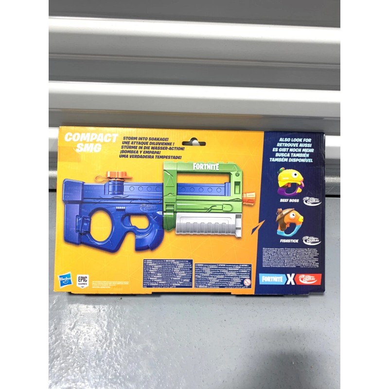 Nerf Super Soaker Fortnite Compact SMG Water Blaster -- Pump-Action