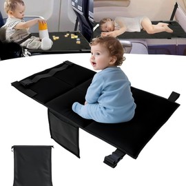Toddler Airplane Bed, Kids Airplane Seat Extender Travel Bed, Kids Airplane Travel Essentials, Airplane Must Have for Toddlers, Portable Plane Bed Foot Rest for Flights