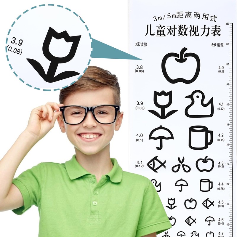Mipcase TV Board Vision Test for Children: Vision Test Board