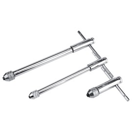 Pilipane T-Handle Ratchet Tap Holder, Adjustable T-Handle Ratchet Tap Wrench M3 M8 & M5 M12 for Taps & Die Set, Taps, Ratchet Wrench Hand Tool (M3-M8 Long)
