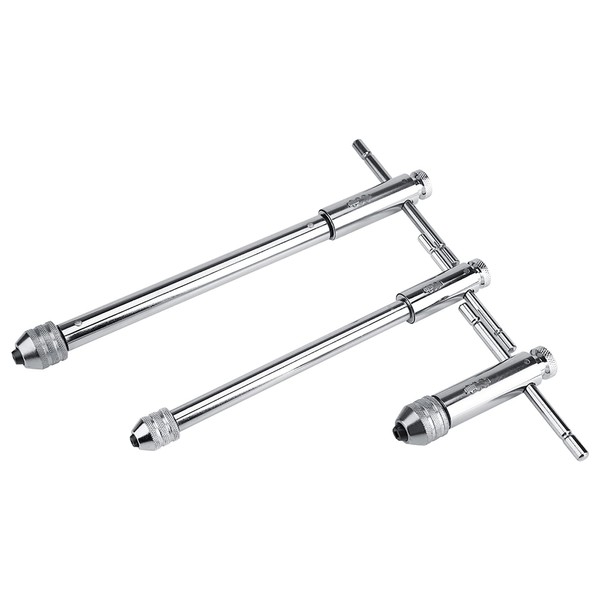 Pilipane T-Handle Ratchet Tap Holder, Adjustable T-Handle Ratchet Tap Wrench