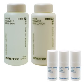 Innisfree Olive Vitamin E Real 2 types (skin + lotion)+ / 이니스프리 올리브 비타민 E 리얼 2종구성(스킨+로션)+