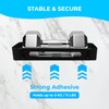 Shower Caddy Adhesive, 304 Stainless Steel, 3 Pack, Black