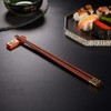 Reusable Chopsticks-Chinese Natural Wooden Chopstick,With Holder and Carrying Bag Present