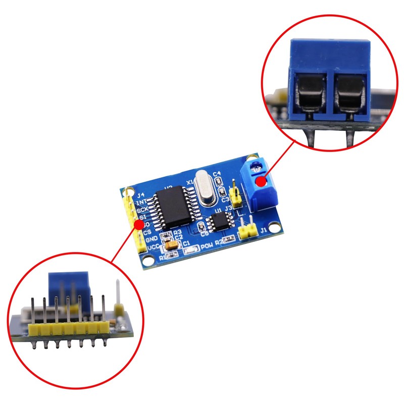 Módulo SPI receptor MCP2515 CAN camión Module TJA1050 compatible con