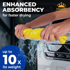 Premium 2pk Mini +1 Free Shammy Cloth for Car Drying - 17”x13” - Super Absorbent Chamois Towel for Car - Scratch-Free, Reusable & Soft