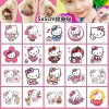 Zcxdf 40pcs Temporary Cats Tattoos for Kids Hello cat kittys