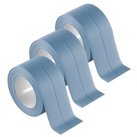 3 Rolls 10.5 Feet Caulk Tape Waterproof Sealing Self Adhesive, Caulking Sealant Strip for Bathroom Toilet Kitchen Countertop Blue