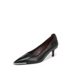 Franco Sarto Womens Kalsa Kitten Heel Pump Black Leather 8