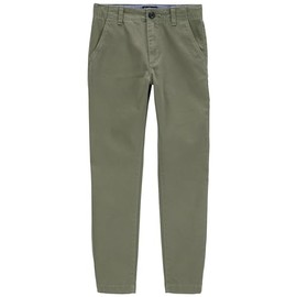 OSHKOSH B'GOSH Boys' Slim Stretch Chino Pants, Solid Olive, 10