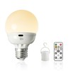 Rechargeable Light Bulbs, Battery Operated Light Bulb with Remote E26