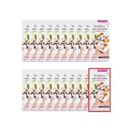 [Largest composition] Richena shampoo-type perfume dye 10 boxes + 10 boxes natural dark brown color / [최다구성] 리체나 삼푸형 퍼퓸 염색제 10박스 + 10박스 자연스러운 흑갈색