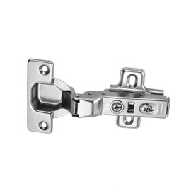 Luokim Soft Closing European Concealed Mounting 105 Degree Half Overlay Hinge Mounting Plate Frameless Cabinet Door 40PCS