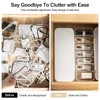 FRETONBA Cable Storage Box, Transparent Cable Organiser Box with 7