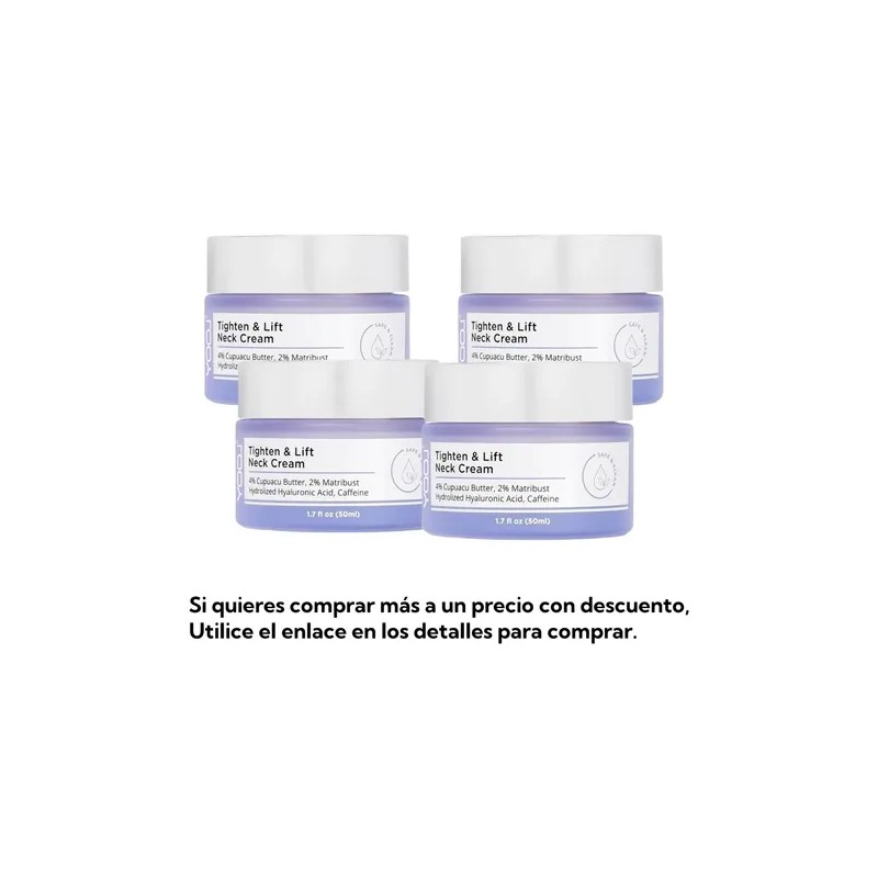 Crema Reafirmante Para Cuello, Efecto Tensor Y Elevador,